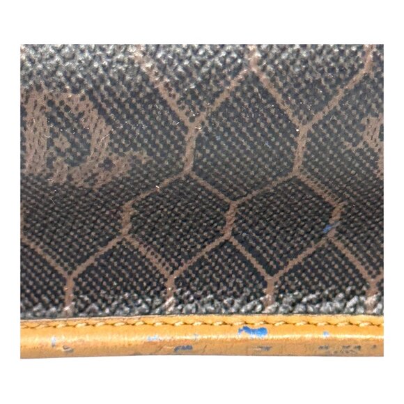 Christian Dior Black x Brown Monogram Trotter Honeycomb Boston Bag Vtg Box Gift - Picture 11 of 16